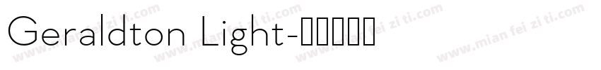 Geraldton Light字体转换